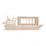 1 statek przyczepa mała